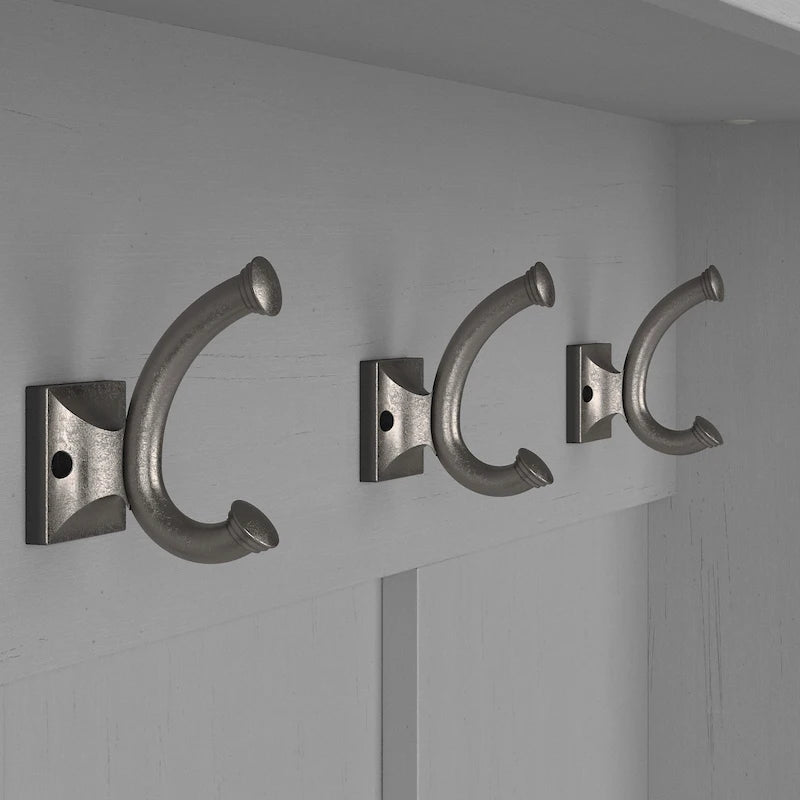 Ensemble meuble d'entrée/vestiaire et banc à chaussures avec portes – Patères, niches de rangement, pour vestiaire/buanderie