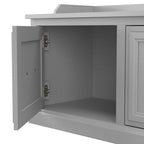 Ensemble meuble d'entrée/vestiaire et banc à chaussures avec portes – Patères, niches de rangement, pour vestiaire/buanderie