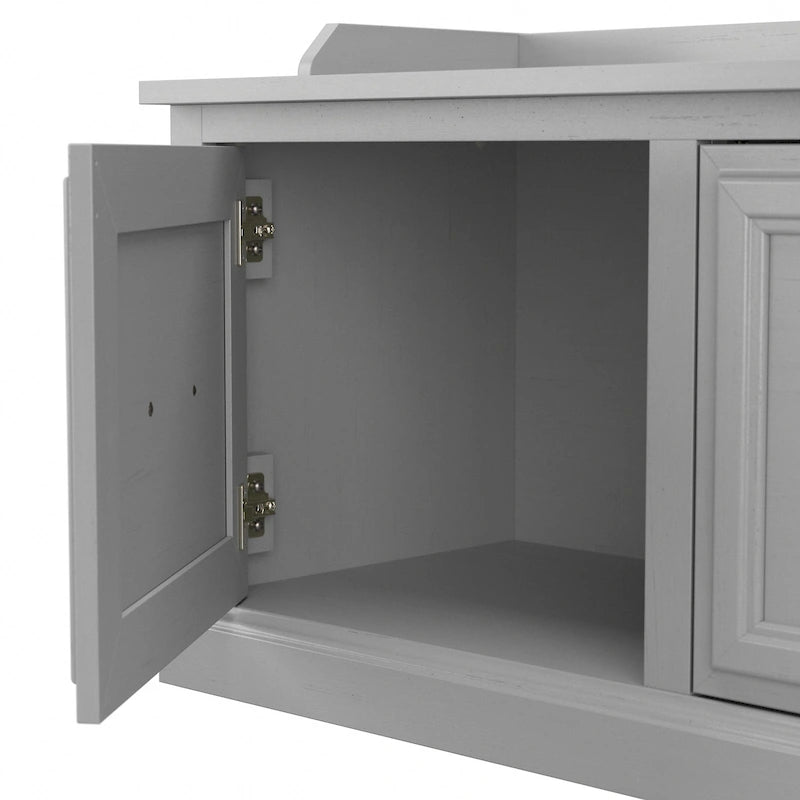 Ensemble meuble d'entrée/vestiaire et banc à chaussures avec portes – Patères, niches de rangement, pour vestiaire/buanderie