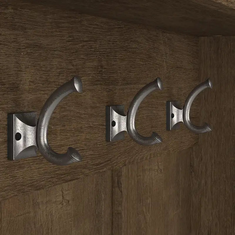 Ensemble meuble d'entrée/vestiaire et banc à chaussures avec portes – Patères, niches de rangement, pour vestiaire/buanderie