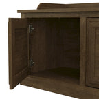 Ensemble meuble d'entrée/vestiaire et banc à chaussures avec portes – Patères, niches de rangement, pour vestiaire/buanderie