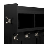 Ensemble meuble d'entrée/vestiaire et banc à chaussures avec portes – Patères, niches de rangement, pour vestiaire/buanderie
