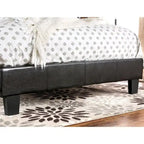 Lit plateforme rembourré California King – Similicuir ou tissu