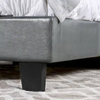 Lit plateforme rembourré California King – Similicuir ou tissu