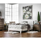 Lit plateforme rembourré California King – Similicuir ou tissu