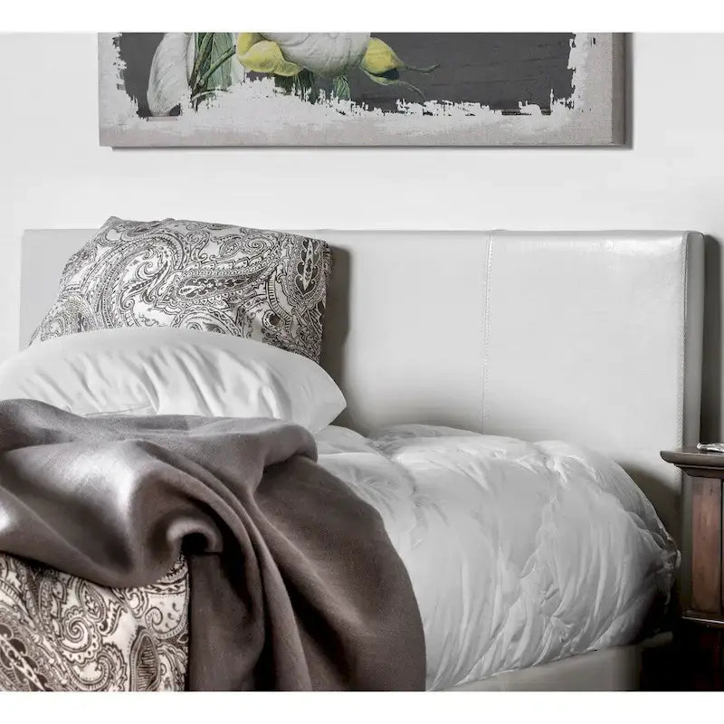 Lit plateforme rembourré California King – Similicuir ou tissu