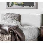 Lit plateforme rembourré California King – Similicuir ou tissu