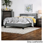 Lit plateforme rembourré California King – Similicuir ou tissu