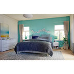 Lit plateforme rembourré California King – Similicuir ou tissu