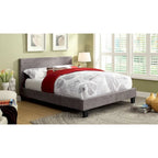 Lit plateforme rembourré California King – Similicuir ou tissu