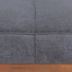 Pouf cocktail moderne en microfibre avec cadre en bois – Table basse, siège d'appoint, repose-pieds