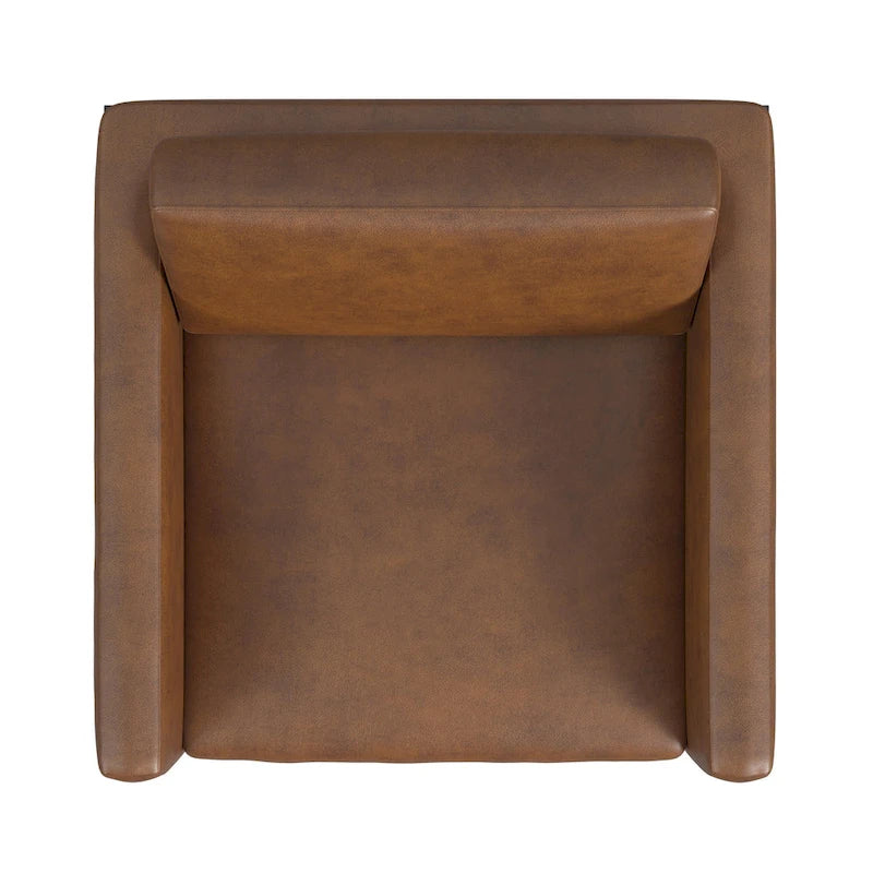 Fauteuil club contemporain rembourré avec cadre en métal noir mat – Fauteuil d'appoint