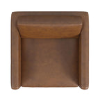 Fauteuil club contemporain rembourré avec cadre en métal noir mat – Fauteuil d'appoint