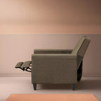 Fauteuil Inclinable Pushback de Cinéma Maison - Fauteuil Inclinable Compact avec Accoudoir et Repose-pieds Réglable, Idéal pour les Petits Espaces