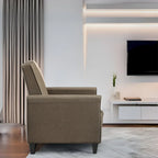 Fauteuil Inclinable Pushback de Cinéma Maison - Fauteuil Inclinable Compact avec Accoudoir et Repose-pieds Réglable, Idéal pour les Petits Espaces