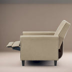 Fauteuil Inclinable Pushback de Cinéma Maison - Fauteuil Inclinable Compact avec Accoudoir et Repose-pieds Réglable, Idéal pour les Petits Espaces