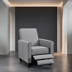 Fauteuil Inclinable Pushback de Cinéma Maison - Fauteuil Inclinable Compact avec Accoudoir et Repose-pieds Réglable, Idéal pour les Petits Espaces