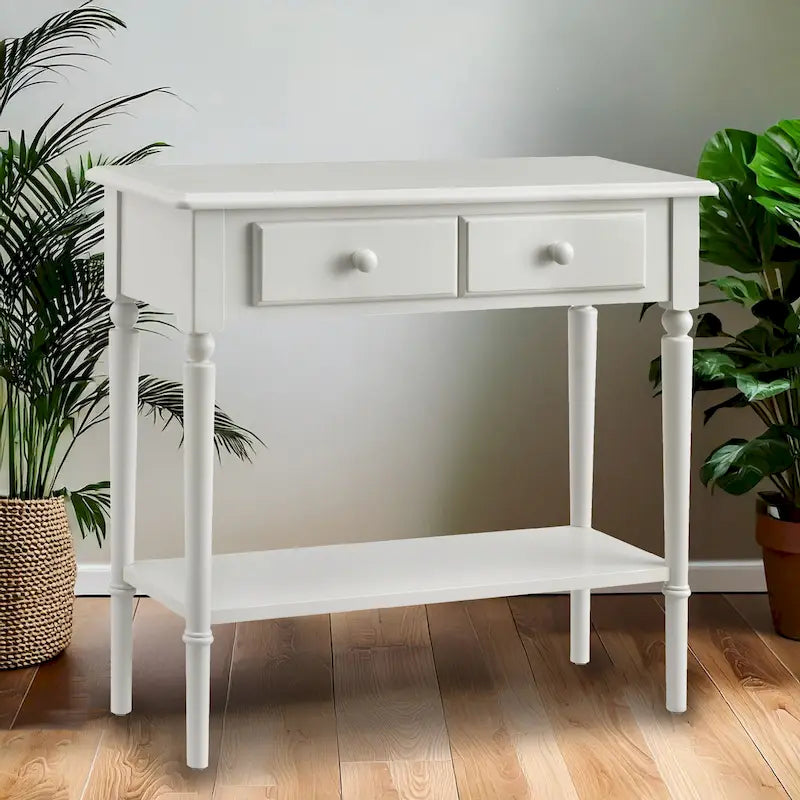 Console étroite de couloir/table de canapé à un tiroir Coastal
