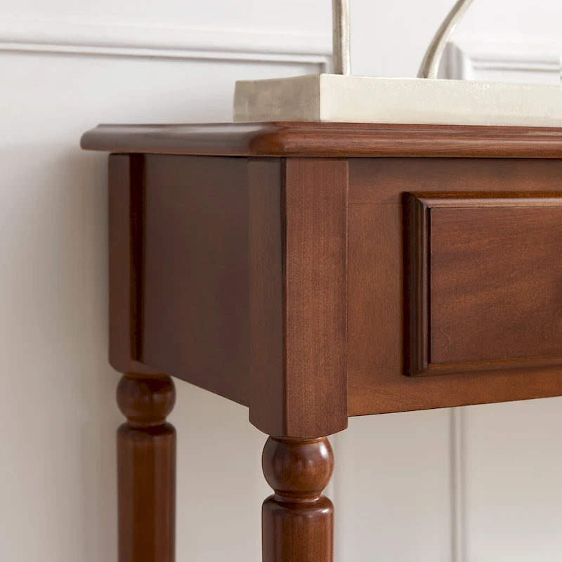 Console étroite de couloir/table de canapé à un tiroir Coastal