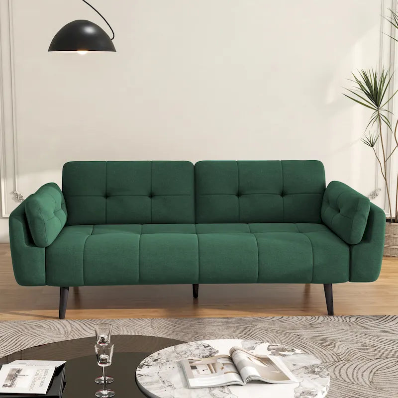 Canapé-lit futon convertible moderne avec dossier réglable