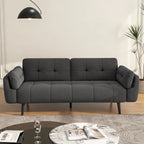 Canapé-lit futon convertible moderne avec dossier réglable