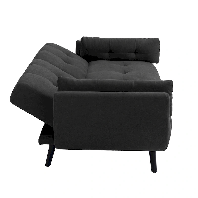 Canapé-lit futon convertible moderne avec dossier réglable