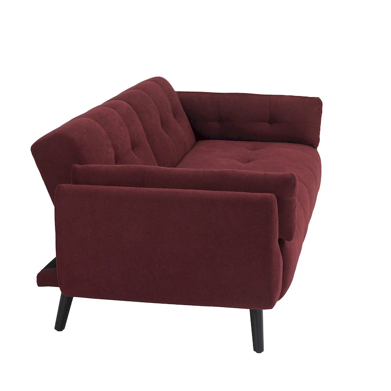 Canapé-lit futon convertible moderne avec dossier réglable