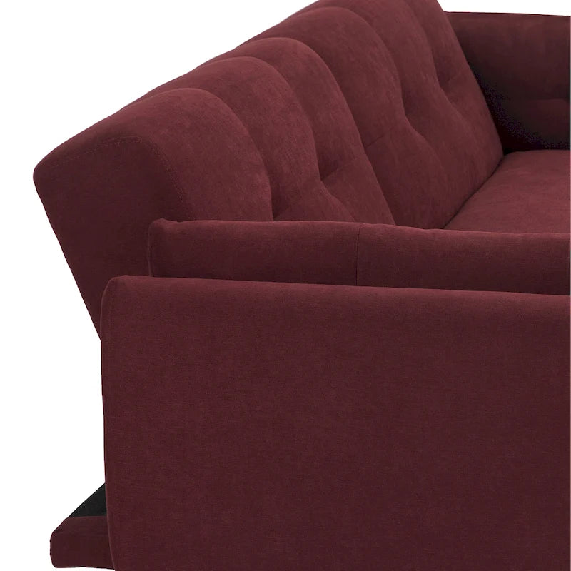Canapé-lit futon convertible moderne avec dossier réglable