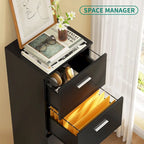 Classeur vertical verrouillable à 4 tiroirs de 51" – Rangement de bureau blanc