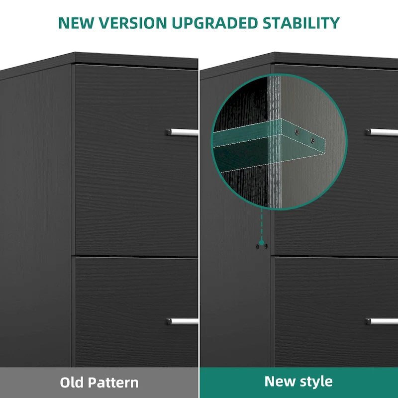 Classeur vertical verrouillable à 4 tiroirs de 51" – Rangement de bureau blanc