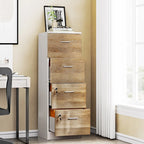 Classeur vertical verrouillable à 4 tiroirs de 51" – Rangement de bureau blanc