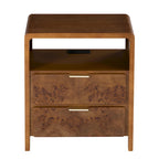 Table de chevet rustique en bois style fermier entièrement assemblée, commode de style bohème en bois vieilli