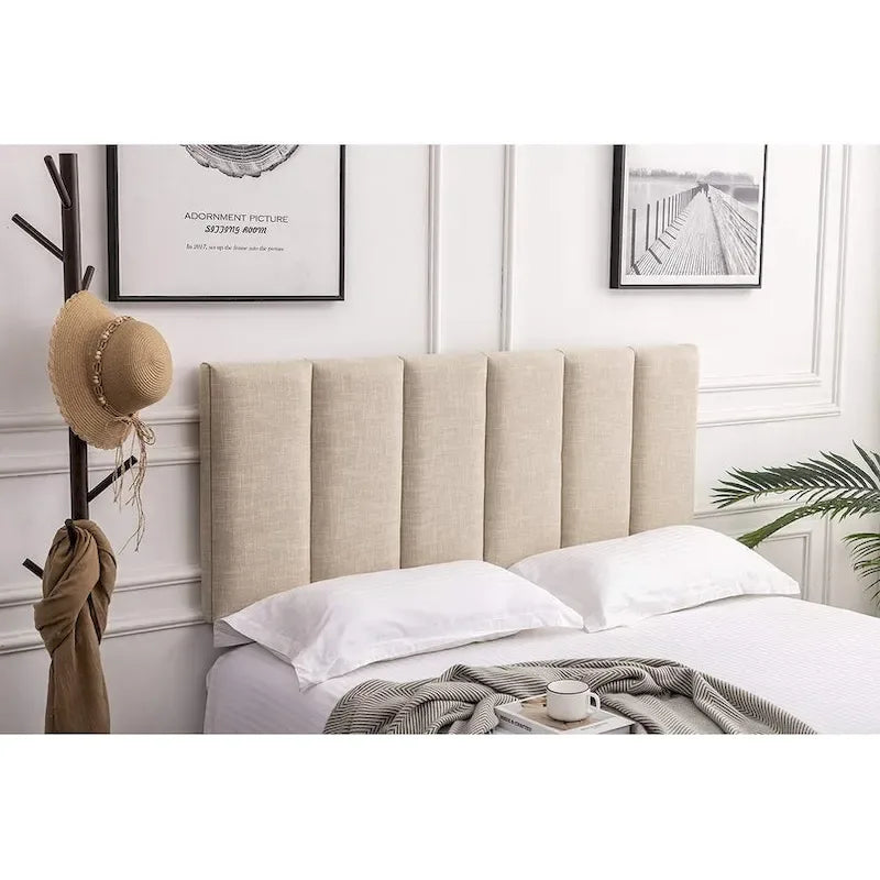 Tête de lit Queen pliable et rembourrée pour lit Queen