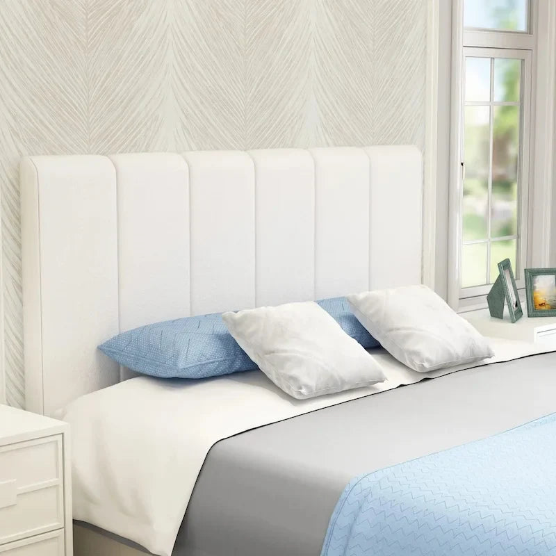 Tête de lit Queen pliable et rembourrée pour lit Queen