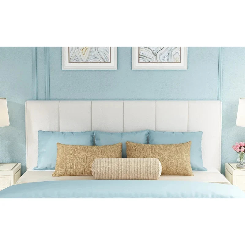 Tête de lit Queen pliable et rembourrée pour lit Queen
