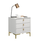 Table de chevet à 3 tiroirs – Table de chevet de style moderne du milieu du siècle