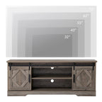 Meuble TV et armoire de rangement en bois avec porte coulissante de style ferme