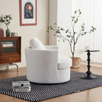 Fauteuil pivotant en velours côtelé moderne, lot de 1
