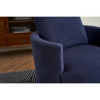 Fauteuil pivotant en velours côtelé moderne, lot de 1