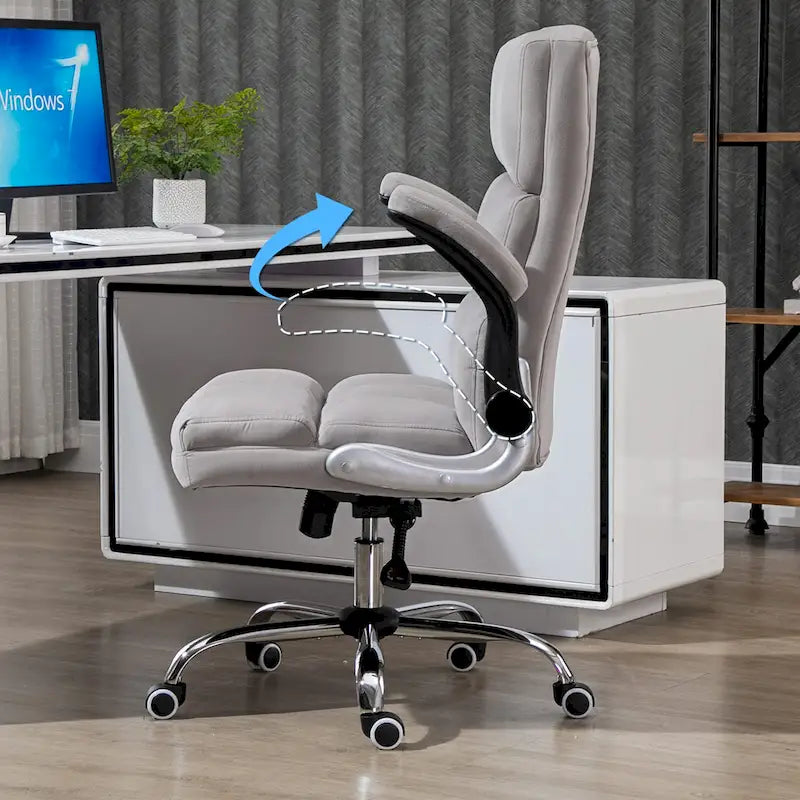 Fauteuil de bureau de direction en velours