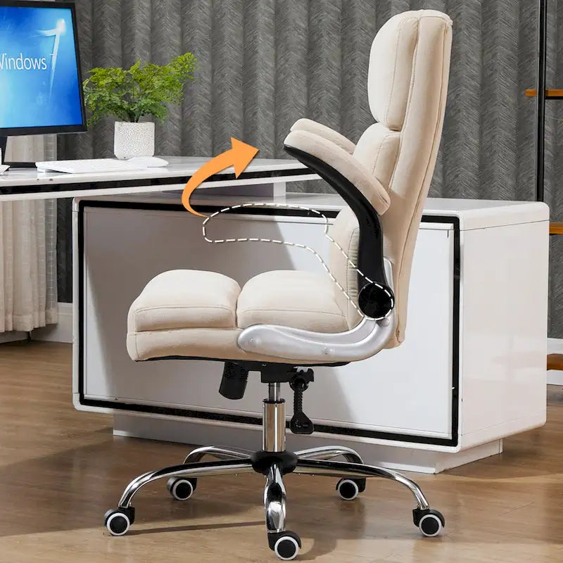 Fauteuil de bureau de direction en velours