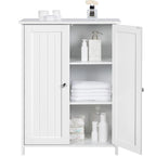 Meuble de Rangement au Sol avec 2 Portes et 2 Étagères Réglables, Minimaliste