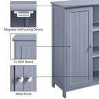 Meuble de Rangement au Sol avec 2 Portes et 2 Étagères Réglables, Minimaliste