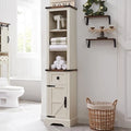 Meuble de rangement pour salle de bain de style fermette, Meuble de rangement, Tour de rangement haute