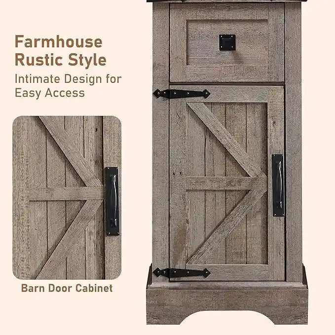 Meuble de rangement pour salle de bain de style fermette, Meuble de rangement, Tour de rangement haute