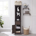Meuble de rangement pour salle de bain de style fermette, Meuble de rangement, Tour de rangement haute