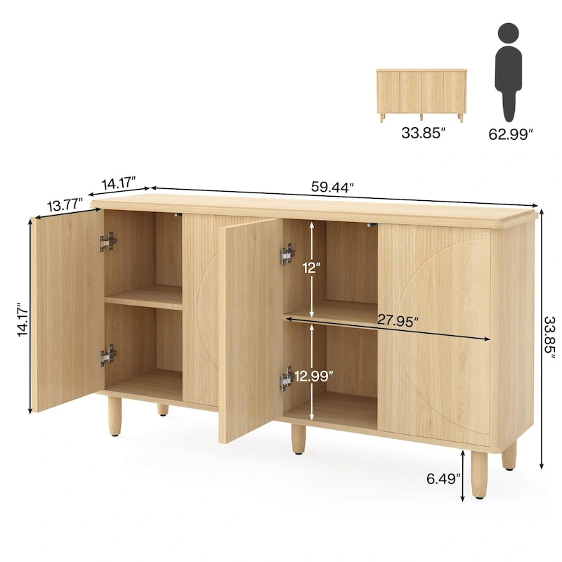 Bahut de rangement moderne pour salle à manger